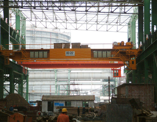 80-20t桥式起重机用于首钢迁钢公司