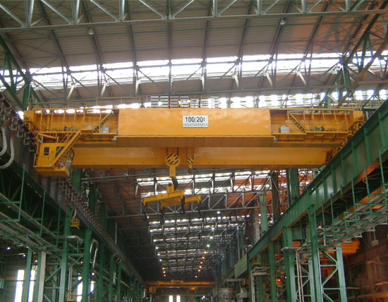 75-20t 桥式起重机用于首钢首秦公司